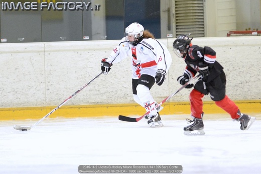 2015-11-21 Aosta B-Hockey Milano Rossoblu U14 1355 Sara Conte